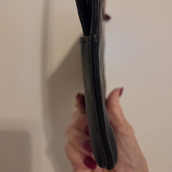 Brighton Gypsy Lace Navy Blue and Brown Crossbody Bag with Silver Emblem - Picture 6 of 9